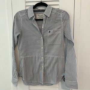 Abercrombie & Fitch Striped Poplin Button-up Shirt